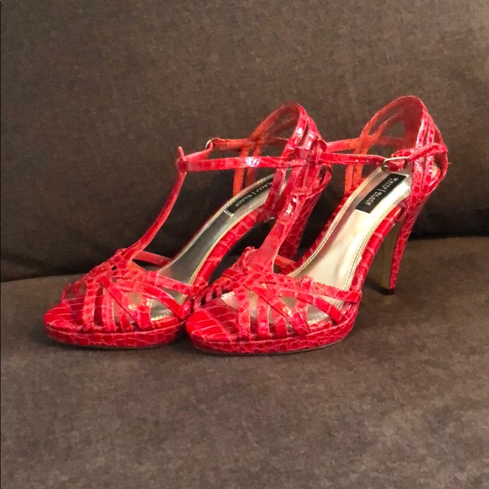 White House Black Market Red Pumps Heels